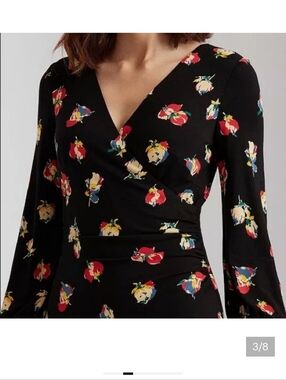 Lauren Ralph Lauren Black Label Floral Wrap Dress